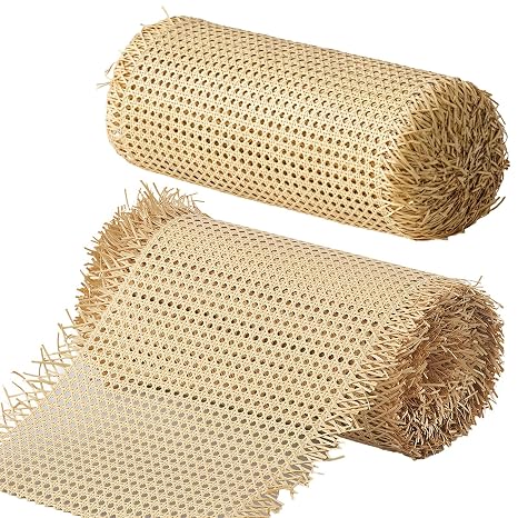 Rattan Cane Webbing Roll, Plastic Faux Rattan Weaving for DIY Projects, 15.75 in 78.74 in, Versatile Craft Material for Furniture Decoration, Room Partitions, and Art Designs