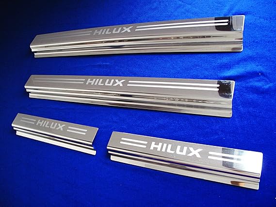 Toyota 4 Door Sill Scuff Plate Step Entry Hilux Pickup Mk6 Sr5 Vigo 05-14 05 06 07 08 09 10 11 12 13