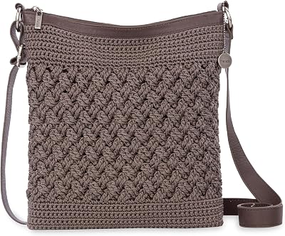 The Sak Lucia Crossbody Bag in Crochet, Convertible Purse with Adjustable Shoulder Strap