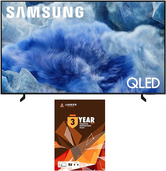 Samsung QN75Q8FAAFXZA 75 Inch Class QLED Q8F 4K Vision AI Smart TV with 3 Year Amber Protection Plan (2025)