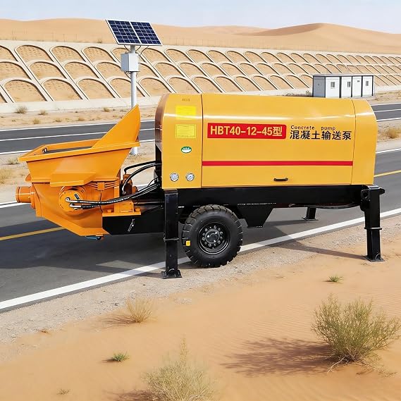High Output Concrete Pump for Efficient Cement Slurry and Mortar Transfer, Suitable for Foundations, Walls, and Secondary Structures