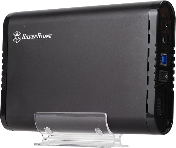 SilverStone SST-TS07 - External USB 3.0 Hard Disk Drive Enclosure Case for 3.5 Inch SATA HDD, black