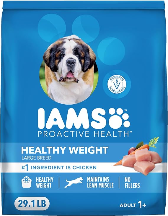 IAMS Proactive Health Healthy Weight Large Dry Dog Food, Chicken, 29.1 lb