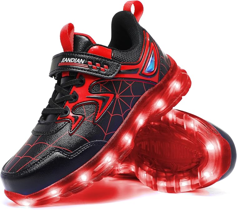 YUNICUS Kids Light Up Shoes for Boy Girl Toddler Sneakers Rechargeable Gift