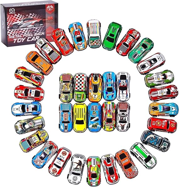 36PCS Metal Pull Back Cars Toy for Kids | Toy Cars for Kids Ages 3-8, Race Cars Party Favors for Kid Toys, Party Favors Birthday Gift for Boys Girls