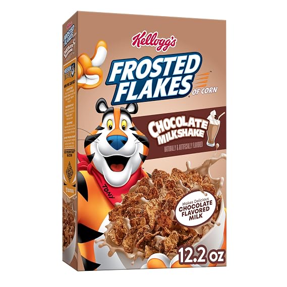 Kellogg's Frosted Flakes Chocolate Milkshake Breakfast Cereal 12.2oz