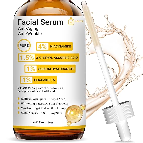 4% Niacinamide Face Serum for Acne & Dark Spot Treatment with 1.5% Vit C, 4.06 fl oz