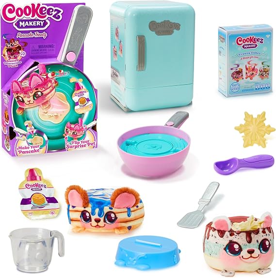 Cookeez Makery 2 Pack Bundle: Freezy Cakez Fridge Playset and Shivering & Cookeez Makery Pancake Treatz Toy Set