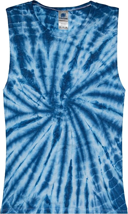 Colortone Tie Dye Muscle Tank for Ladies