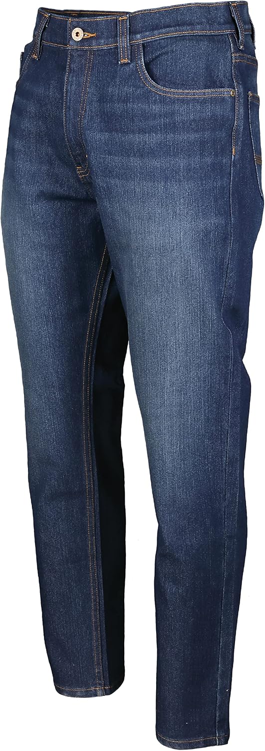 Timberland PRO Men's Ballast Athletic Fit Flex 5 Pocket Jeans, Dark Wash with Sanding, 32W30L