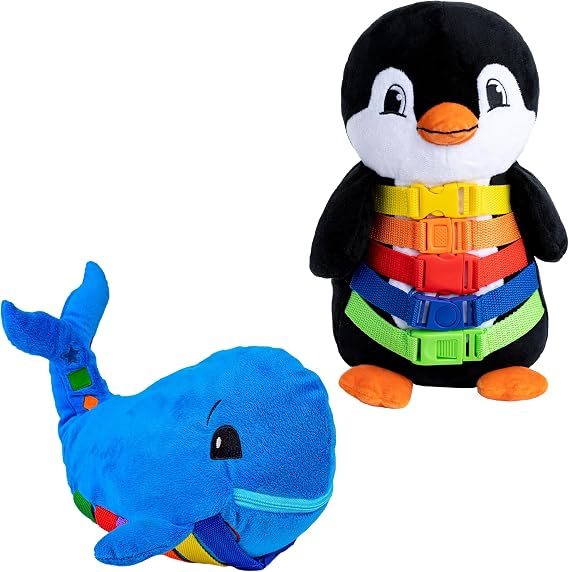 Buckle Toys - Blu Whale and Blizzard Penguin Ocean Buddies Bundle