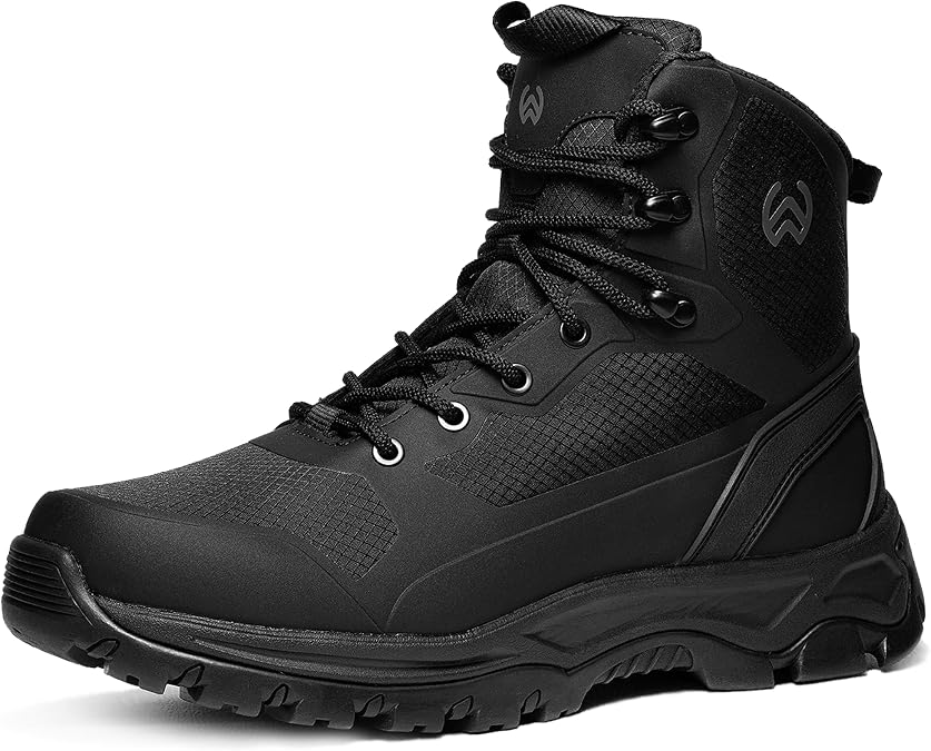 Men's Waterproof Hiking Boots Non Slip Work boot for men lightweight Treeking Shoes Black Tactical Combat botas de trabajo para hombre