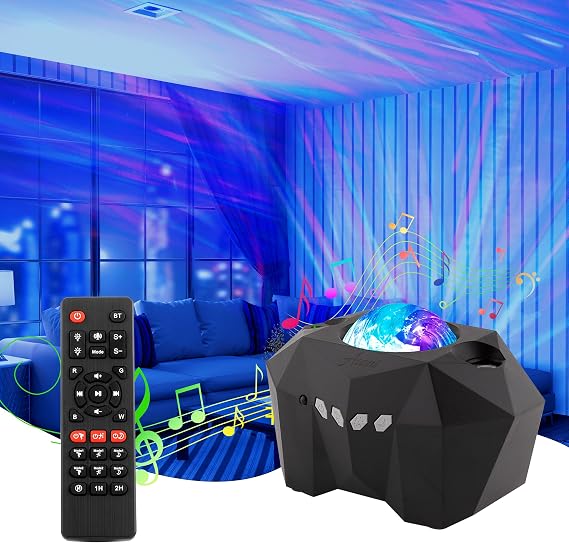 Aurora Lights Galaxy Projector, Star Projector Galaxy Light with Hi-Fi Bluetooth Speaker and Remote, Dimmable Northern Lights Aurora Projector, Enchanting Night Light for Kids and Adults