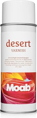 Moab Desert Varnish UV Lacquer Spray to Protect Fine Art Inkjet Prints, 400ML Can