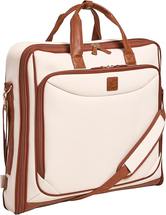 ZEGUR Premium travel garment bag. Carry-on for Men & Women. Hangs 4 Items