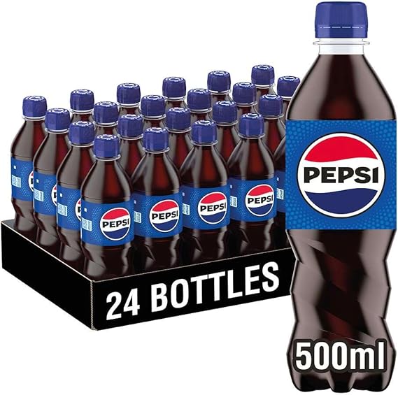 Pepsi Regular Cola 500ml Bottle (Pack of 24)