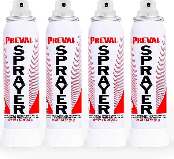 Preval Sprayer Power Unit (4 Pack) - Replacement Handheld Paint Sprayers - Portable Aerosol Paint Sprayer for Touch Ups, Primers, Stains, Finishes & Detail Projects | MPN 0268