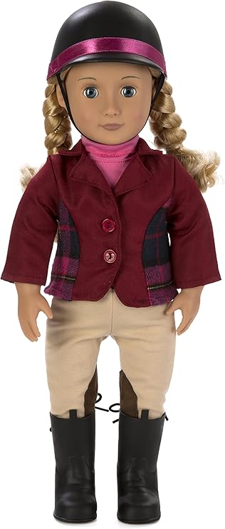 Our Generation - Lily Anna - Posable 18-Inch Equestrian Doll - Blue Eyes & Blonde Hair - Horseback Riding Accessories & Storybook - Pretend Play - Toy for Kids 3 Years +