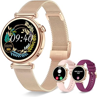 Smart Watch for Women with Bluetooth Call, 1.27 Fitness Watch Step Counter Heart Rate Sleep Monitor 100 Sports Modes Fitness Tracker, DIY Dial Stylish Ladies Watch, Smartwatch Android iOS 41mm