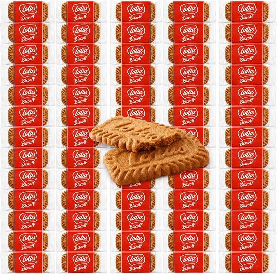 30 Pack Biscoff Biscuits Individually Wrapped – Original Caramelised Single Biscuits for Coffee, Offices, Hotels, Catering, Meetings & Events – Espresso Yourself