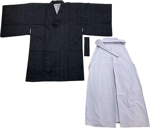 Edoten Japanese Samurai Hakama Uniform NVSHIMA-GY M