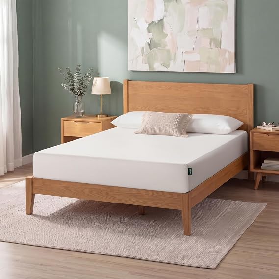 Zinus 8 Inch Full Green Tea Memory Foam Mattress, Medium Firm Feel | Pressure-Relieving Comfort & Full-Body Support, Naturally Fresh, CertiPUR-US & OEKO-TEX Certified Safe Materials