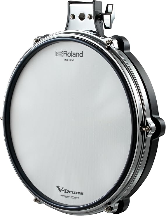 Roland PD-12P V-Pad | 12-inch Premium V-Pad | Next-Generation Feel & Enhanced Playability | Triple Piezo Sensor | Hard Rubber Rim & Revised Hoop Design | Compatible with a Wide Range of Roland V-Drums