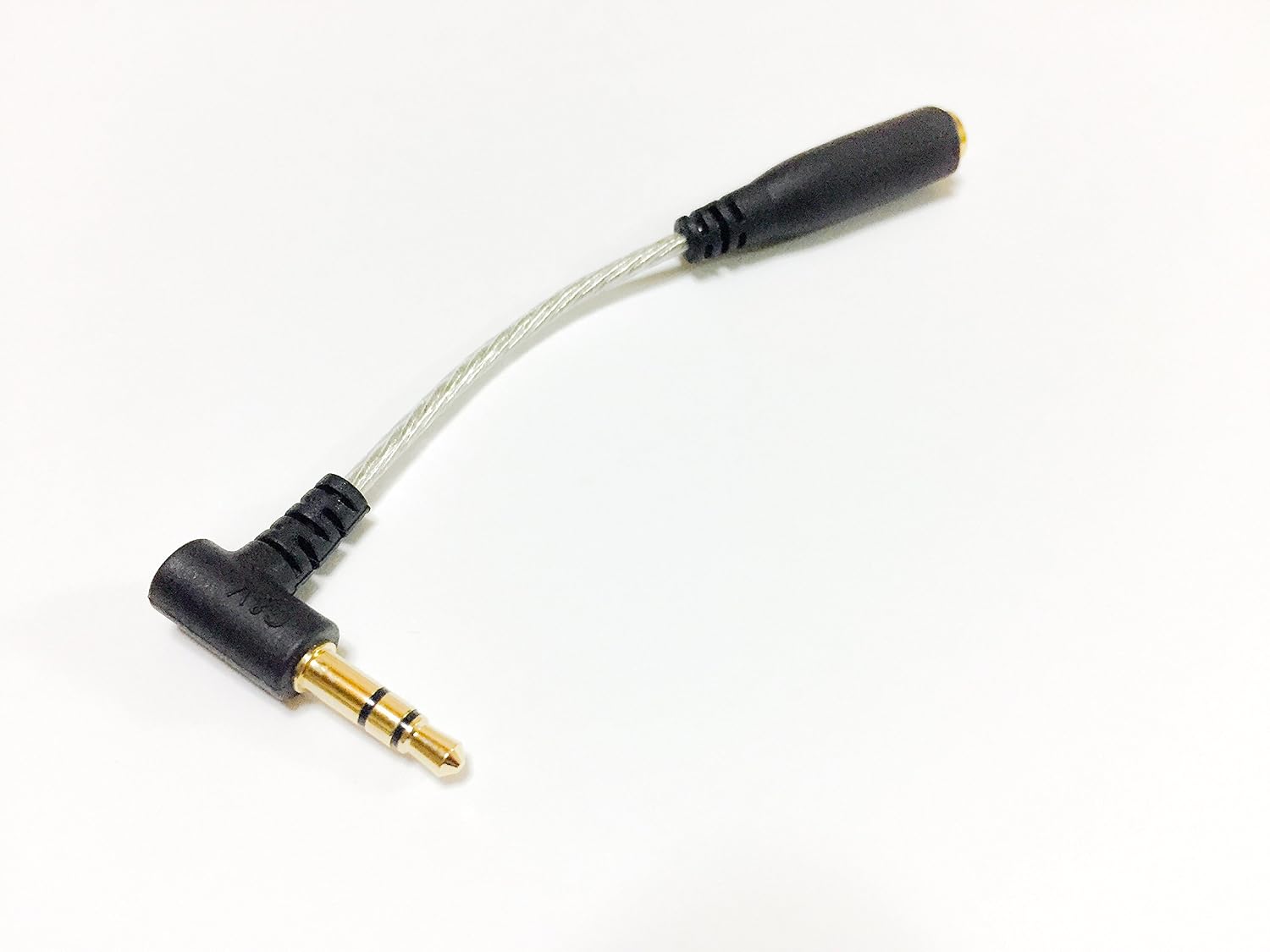 G&V π2.5mm quadrupole female→ π3.5mm triple pole male audio conversion cable connection adapter GV-2BA-3N