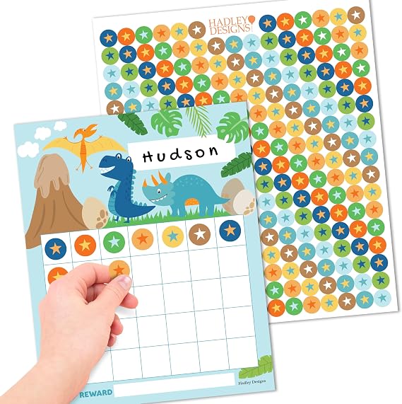 Sticker Chart for Kids Behavior at Home and Back to School Reward Charts