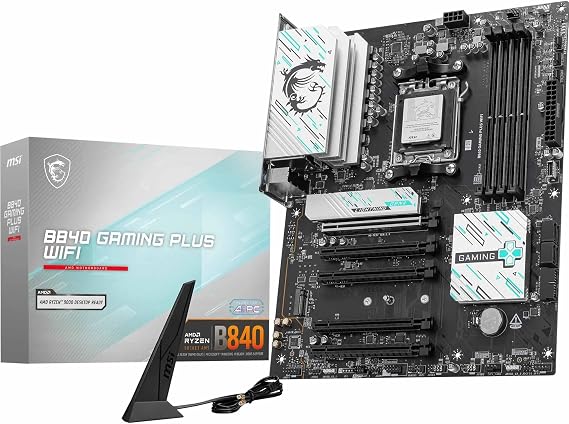MSI B840 GAMING PLUS WIFI AM5 DDR5 8000(OC) Mhz ATX Gaming (Oyuncu) Anakart