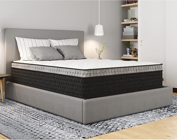 Diamond Mattress Nova Lux Copper Ultra Cooling, Pressure Relieving Hybrid with Luxurious Euro-Top 14" - Medium Feel (Cal King), Made in the USA