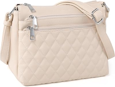 TANTOMI Purses for Women Crossbody Bags for Women Medium Crossbody Purses Shoulder Bags with Multi Zipper Pocket