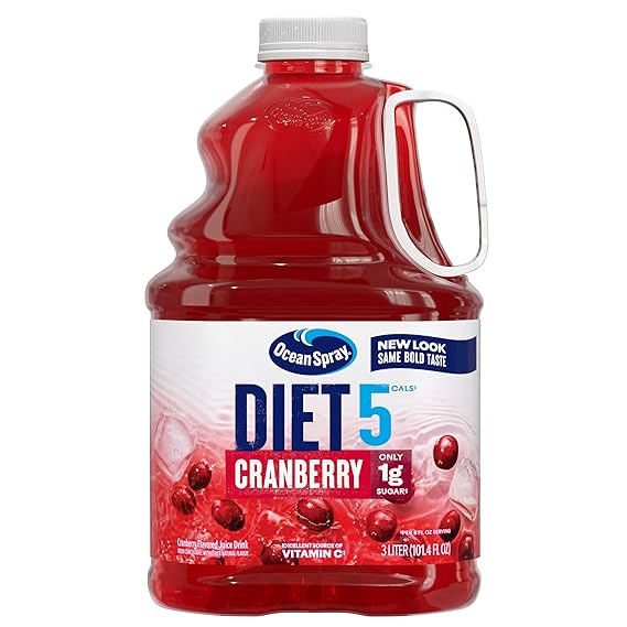 Ocean Spray Diet Cranberry Juice Drink, 101.4 Fl Oz, 3 Liter Bottle