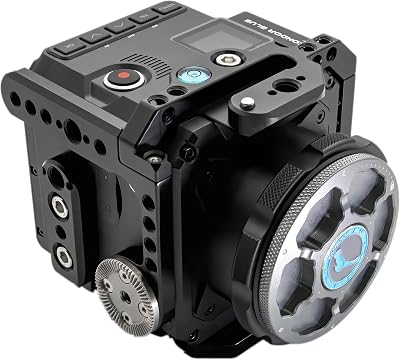 KONDOR BLUE | Cage Only for Z CAM E2 Flagship Cage M4S6F6F8 | Cable Locks, Bubble Level, Integrated NATO Rails, Multiple Mounting Optons | Raven Black