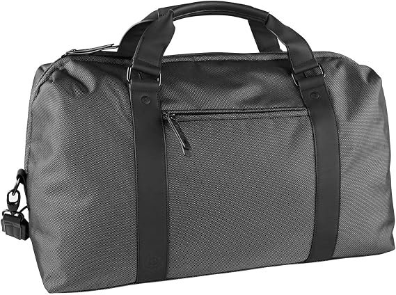 Bugatti Domani Unisex Weekender Gym Bag Travel Bag for Men and Women Grey