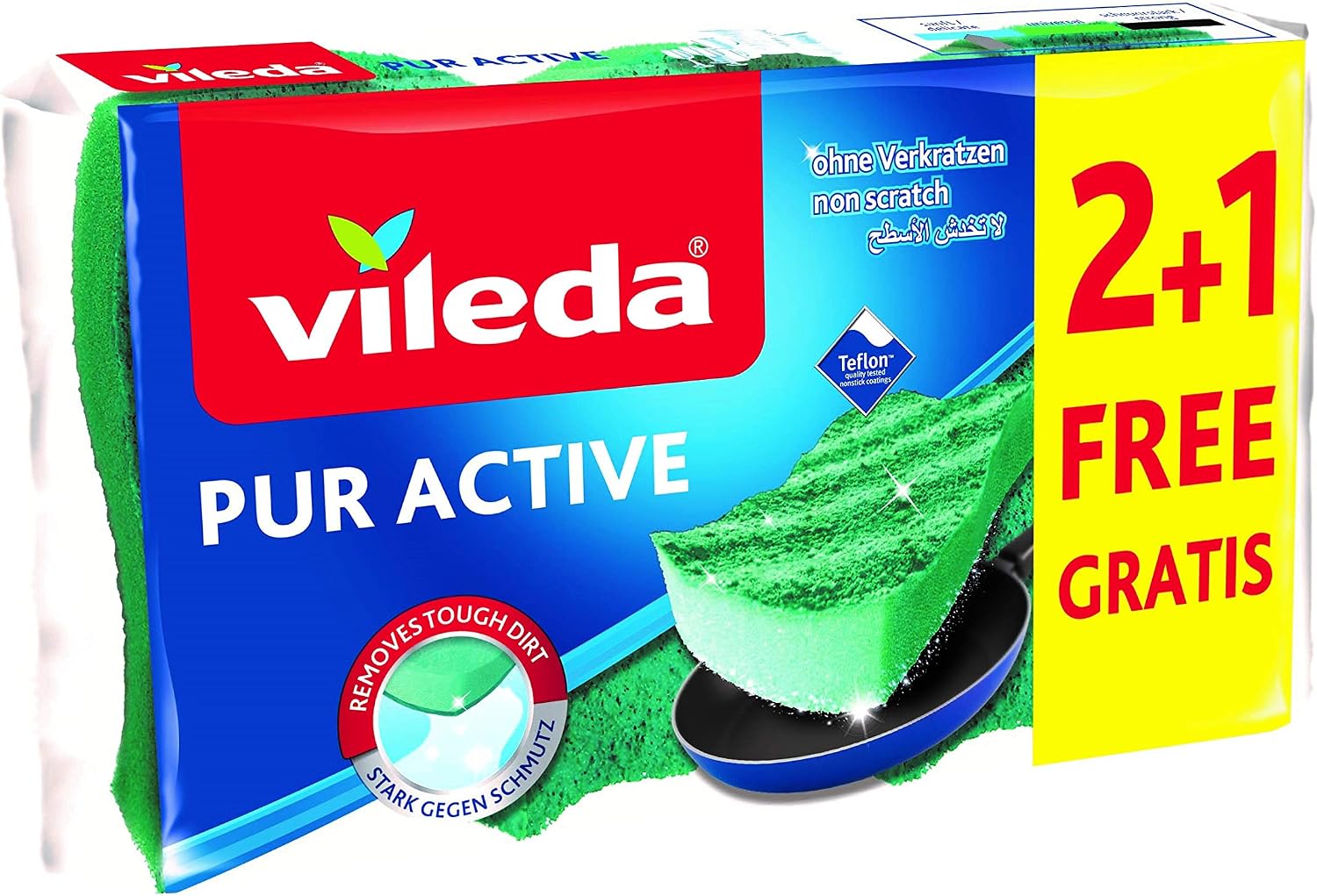 Vileda – Ondattiva – Kitchen Sponges – Set of 3 [Pack of 4]