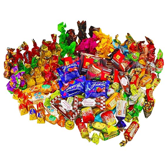 Supreme Sweets Candy Mix Gift Bag - Russian, Polish & Ukrainian Candy Mix - Ulitimate Assortment of Chocolate Party Candy Mix of Eastern European Candies Variety of Russian, Polish & Ukrainian Candy (1.4kg / 3 lbs)