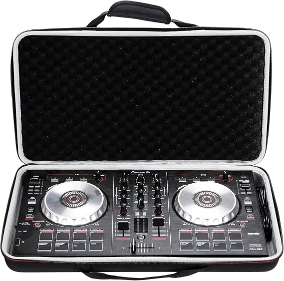 LTGEM Case for Pioneer DJ DDJ-400 / DDJ-SB3 (DDJ-SB3-N) / DDJ-SB2 or Portable 2-channel Controller or DDJ-RB Performance DJ Controller-Black (20.811.22.5 inch)