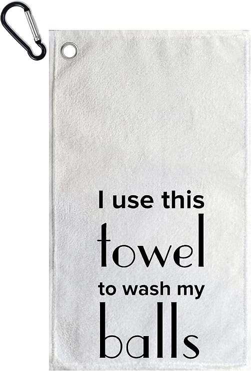 Golf towel I use this towel to wash my balls funny ball cleaner gift for men or women