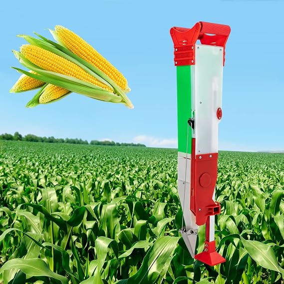 Manual Seeder, Sowing Seed Dispenser Handheld Seeding Machine Peanut Corn Bean Planter, Adjustable Planting Depth, Suitable for Household Garden Patio Flower Plant