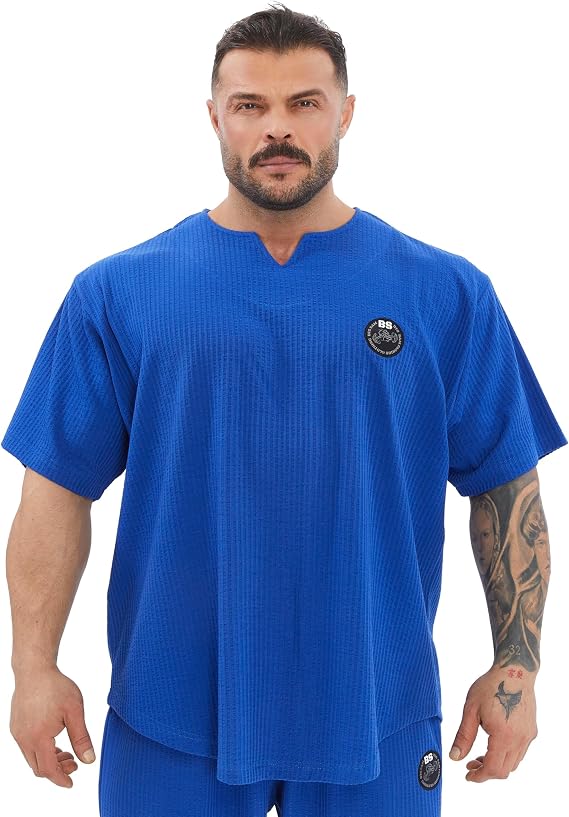 Men's Oversize T-Shirt | Bodybuilding, Cardio Rag Top Activewear Short Sleeve Tee