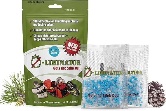 2-Pack PINEOdor Eliminator | Advanced Odor & Moisture Absorber for Home, Gym Bags, Shoes | Lasts 60 Days | Made in USA | Neutralizes Smells & Bacteria