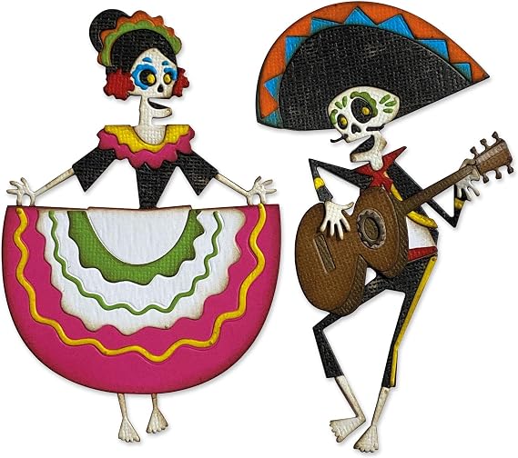 Sizzix THINLITS Dies O, Day of The Dead, Colorize