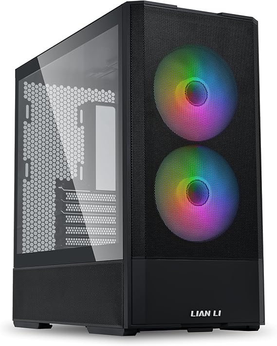 Lian Li Medium Case(2x140mm PWM ARGBfans,2x120 PWMfans) Black