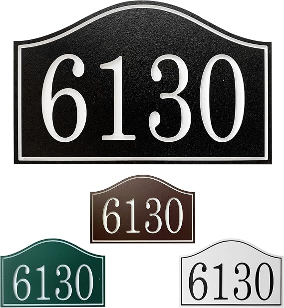 Carvature House Numbers,Address Plaque House, Address Number House, Address Sign, House Number Sign, Address Plaque, House Number, Housewarming Gift, Wedding Gift, 11.5" x 7.5"