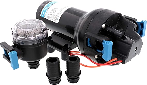 Jabsco Hotshot HD6 Heavy Duty Washdown Pump w/25' HoseCoil - 12V - 6 GPM - 70 PSI
