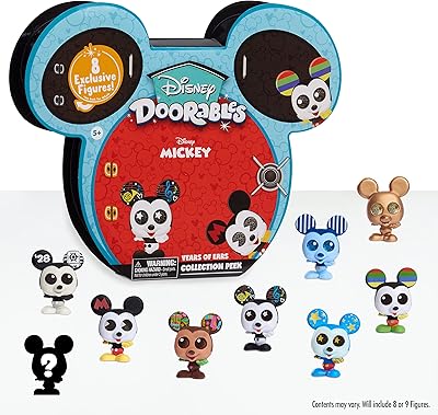 Disney Doorables Mickey Mouse Years of Ears Collection Peek, Includes 8 Exclusive Mini Collectible Figures, Styles May Vary, Kids Toys for Ages 5 Up by Just Play