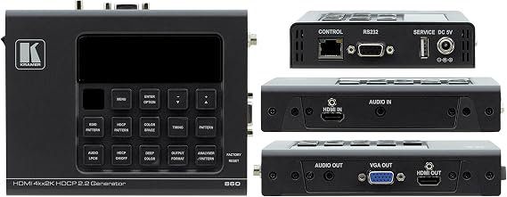 Kramer 860 4K UHD HDMI Pattern Generator & Analyzer
