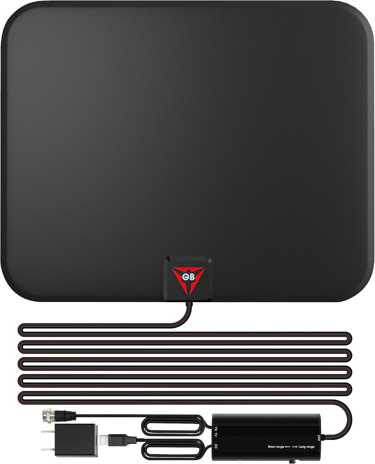 Gesobyte Amplified HD Digital TV Antenna 250 Miles Long Range