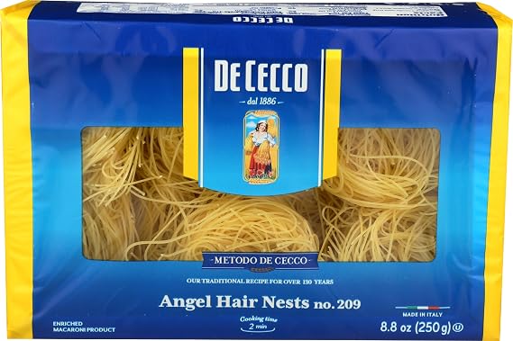 De Cecco Pasta Angel Hair Nests Pasta, 8.8 oz
